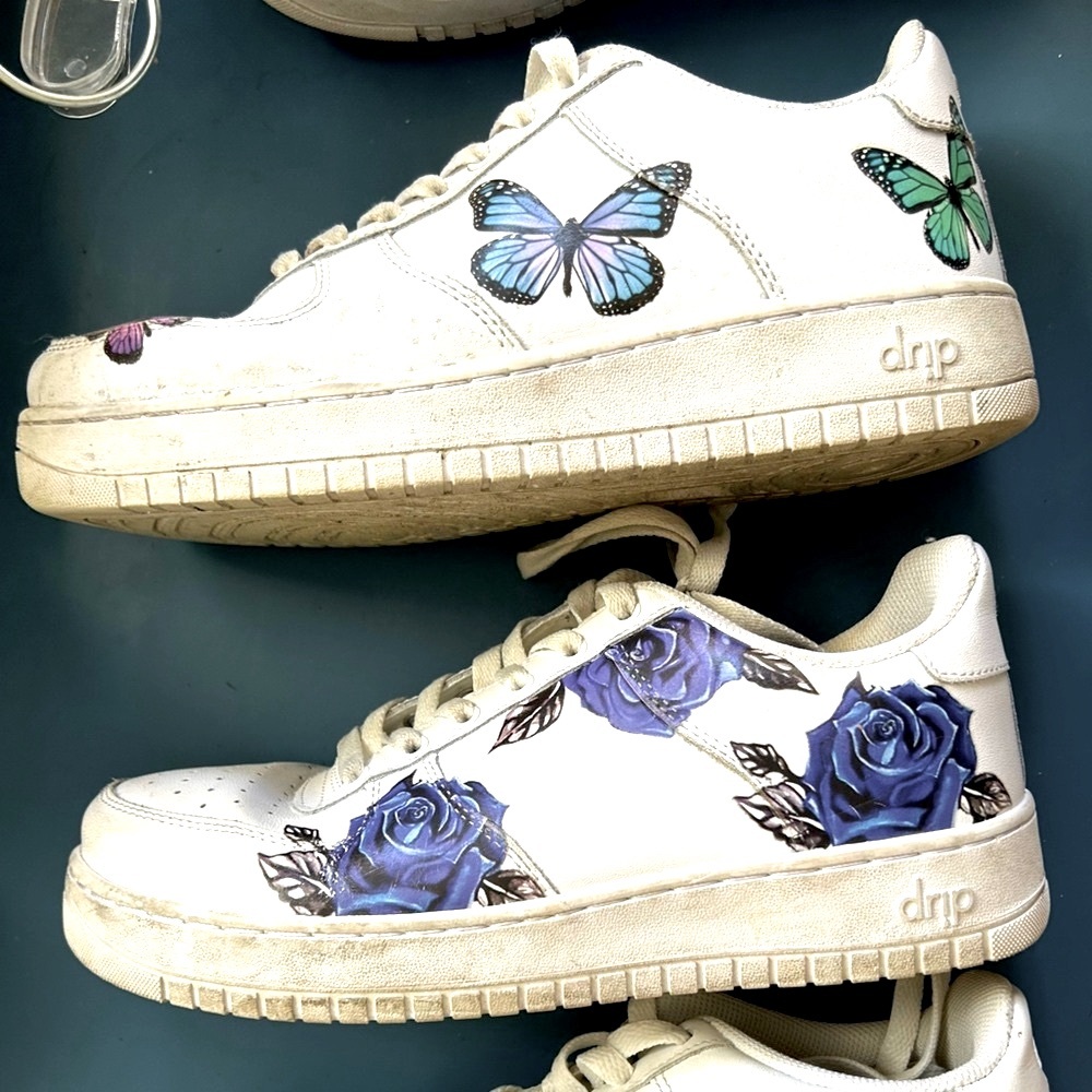 2 Pair Drip Creation Custom Nike Af1 Style Sneake… - image 1